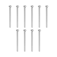 Vista 13 de MroMax 30 tornillos de máquina Phillips de cabeza plana M2 x 0.197 in, acero inoxidable 304 18-8, rosca completa, tornillos de cabeza cruzada gris