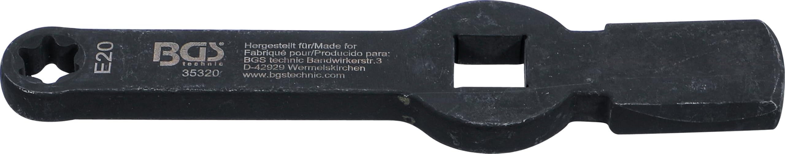BGS 35320 Klucz oczkowy do podbijania profil E Torx E20
