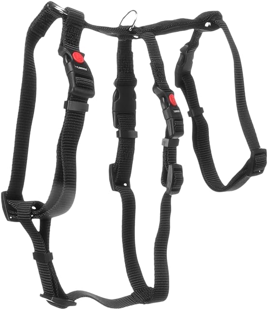 Foto 2 de 3 de Flamingo Perro Arnés de Seguridad Zera Negro S 35-50cm 40-50cm 32-50cm 15mm