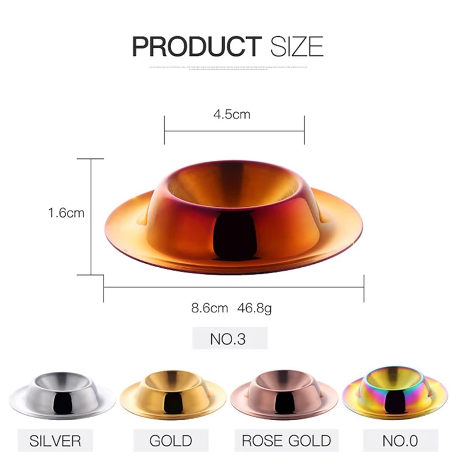 coquetier, Lot de 4 supports métalliques robustes for œufs, desserts, glaces, pudding, caviar, ustensile cuisine(Mix Color 4pcs)