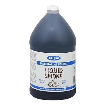 Colgin Authentic Mesquite Flavor 128 Oz for Home Cooks and BBQ Enthusiasts Liquid Smoke for Cooking Add Mesquite Liquid Smoke Flavoring to BBQs & Dips Perfect for Grilling & Marinades 1 Pack