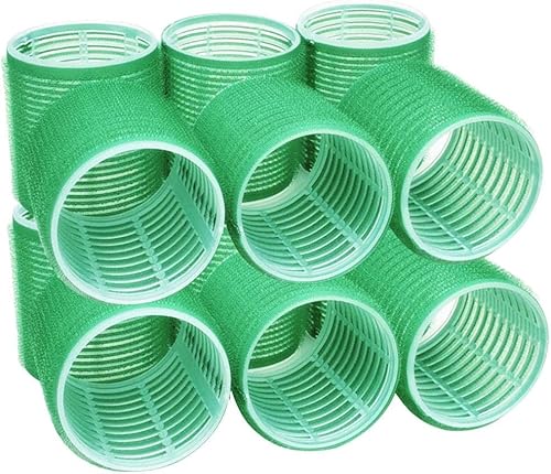 Hair Rollers, 12 Pack Self Grip Salon Hairdressing Curlers, Hair Curlers Sets, DIY Curly Hairstyle, Colors May Vary, JUMBO