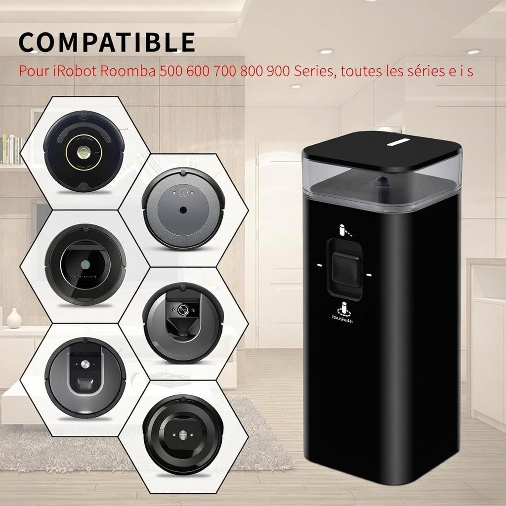 Barrera de pared virtual de modo dual para Roomba serie 6, 7, 8, 9 (1 paquete)