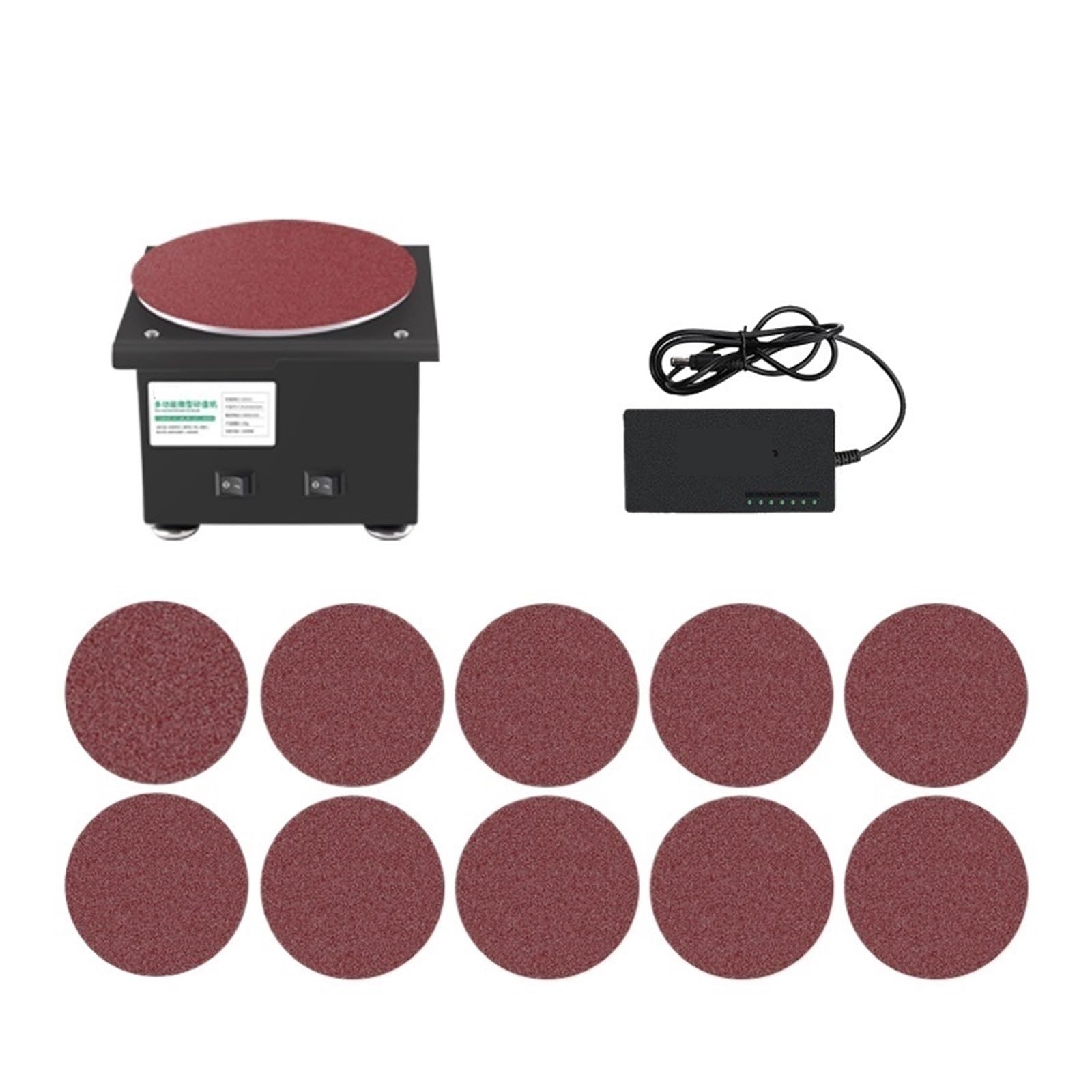 Bricolage Polissage rectifieuse Cutter Bords aiguiseur meuleuse multifonctionnelle 7 Vitesses Ponceuse à Bande(Simple Configuration)