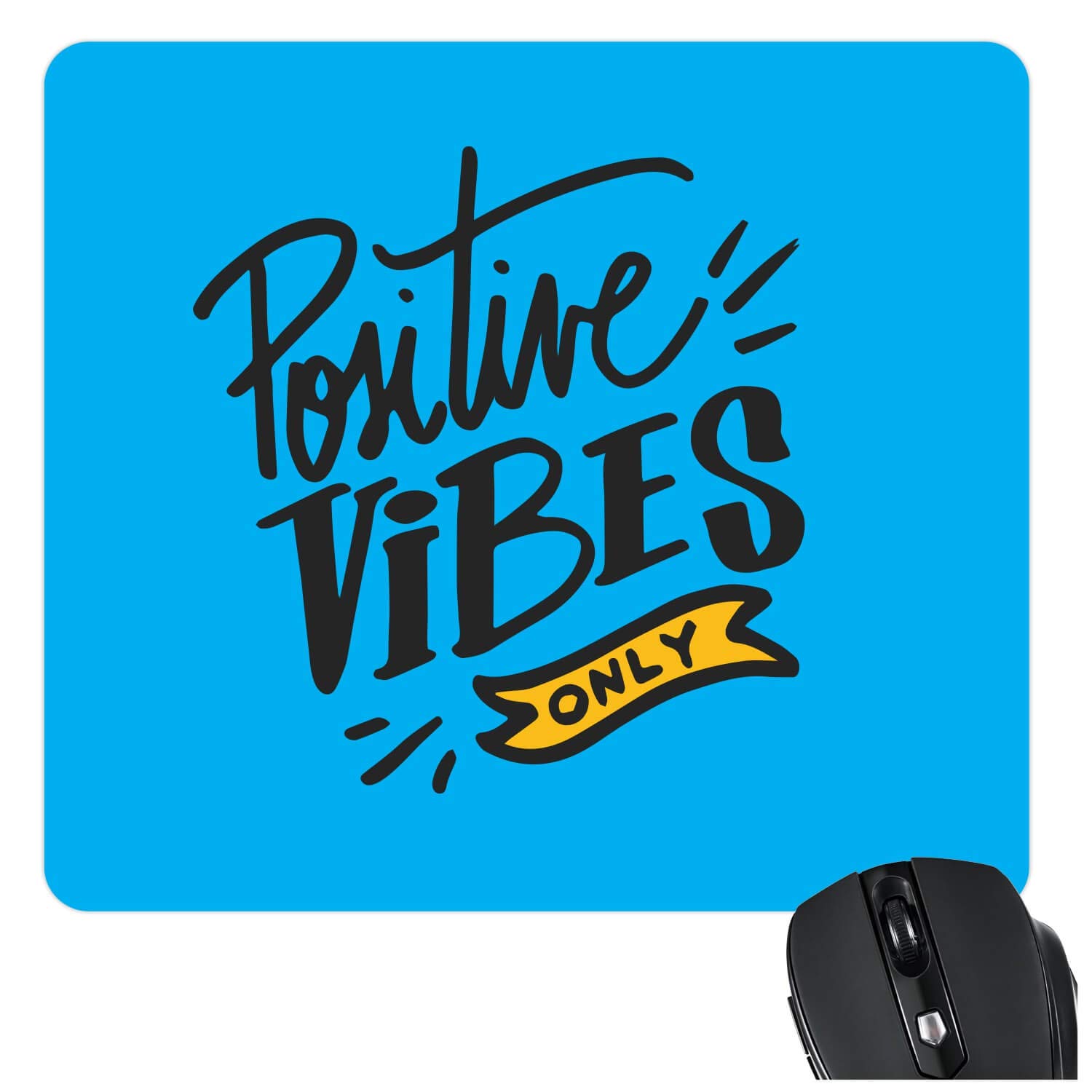Yaya Cafe New Year Christmas Gifts Motivational Quote Printed Mousepad for Computer, PC, Laptop - Positive Vibes (B07JY7TGFB) Amazon Price History, Amazon Price Tracker