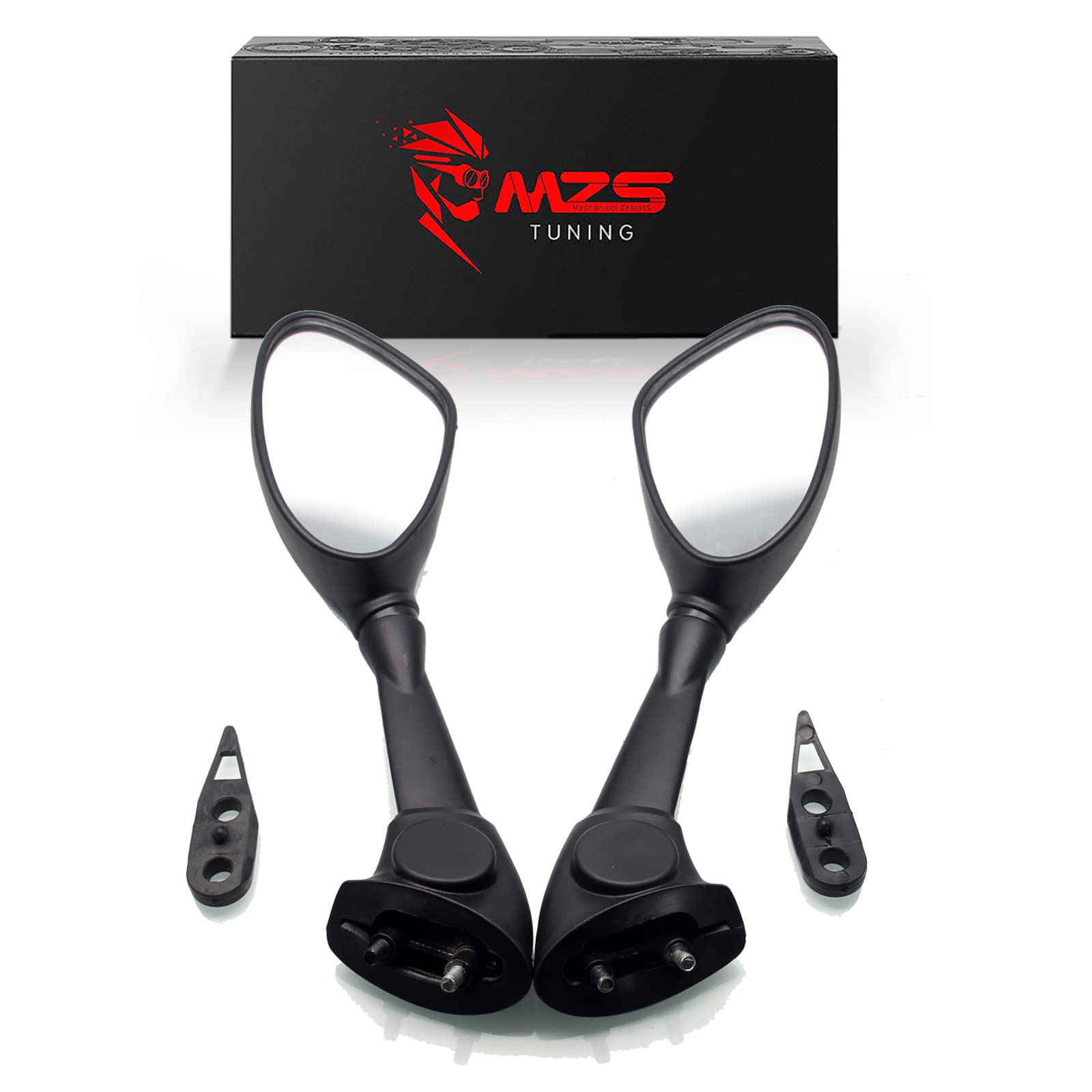 Amazon.com: MZS Racing Motorcycle Rear View Mirrors, Fairing