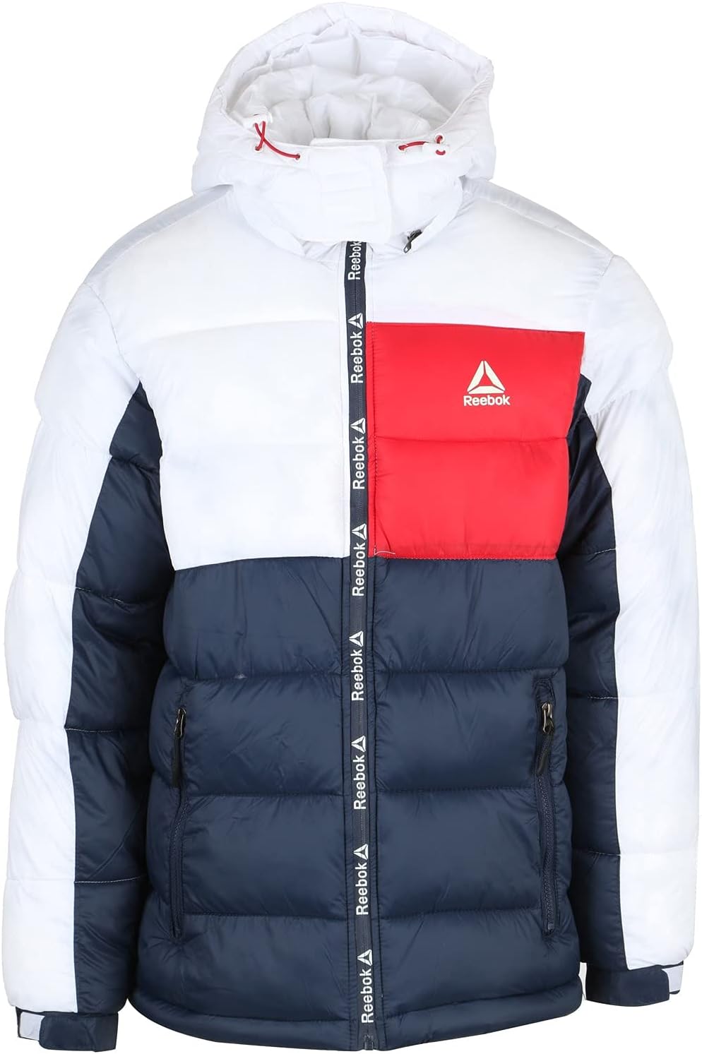 Reebok mens Heavy Weight Hooded Bubble Jacket