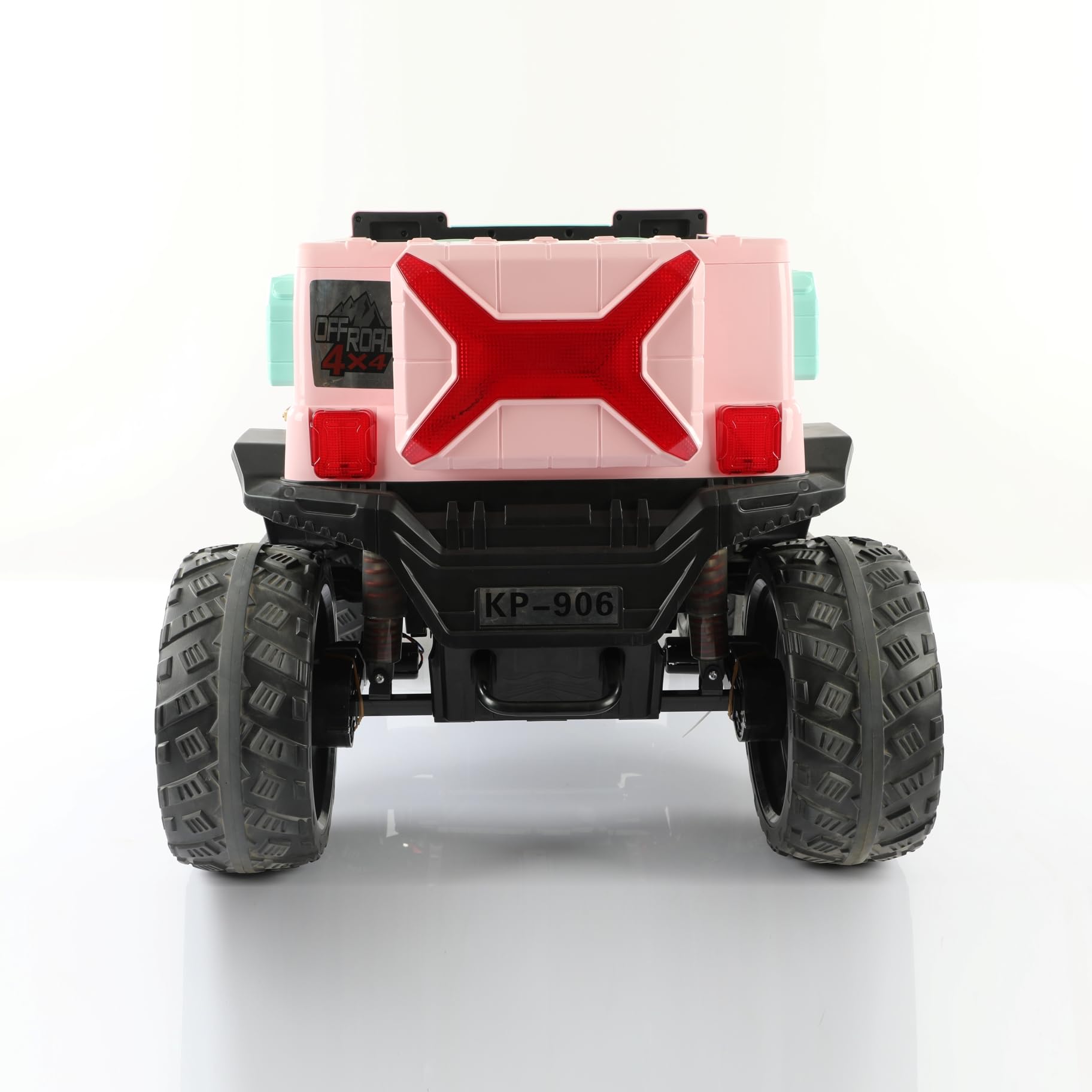 AUTO ELETTRICA PER BAMBINI MACCHINA SUV JEEP 2 POSTI 4WD 12V CON TELECOMANDO USB MP3 (Rosa)