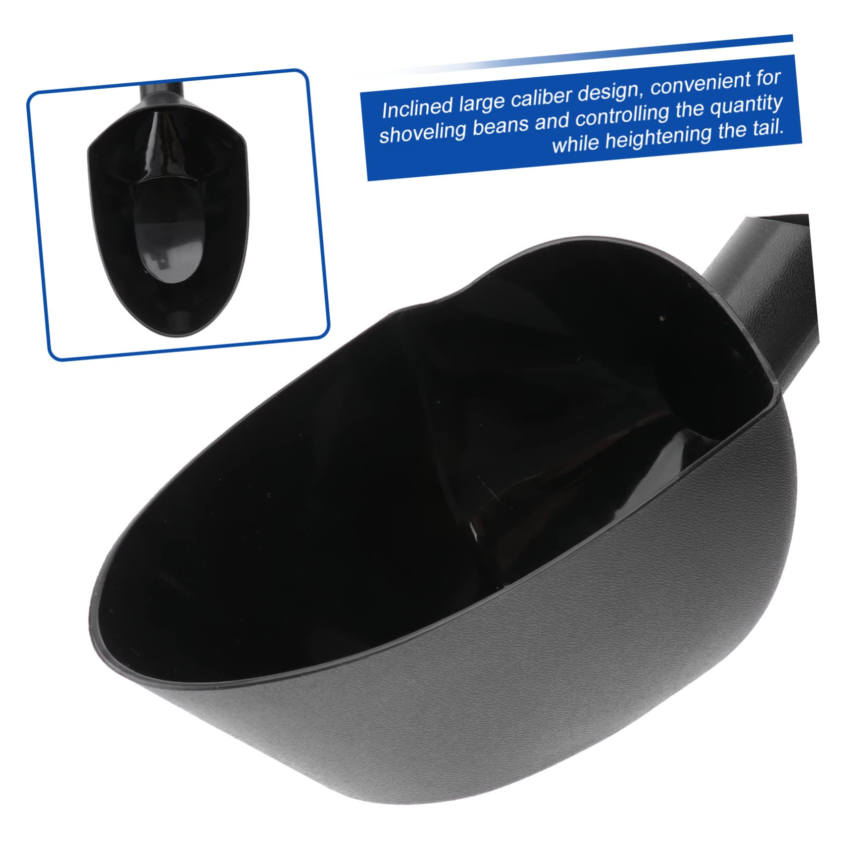 TOPBATHY 2 Piezas Pala De Comida Alimento Pala De Palomitas De Maíz El Grano De Café Pala Multifuncional Cucharada De Harina Cucharada De Granos De Café Tostador De Café Alta Capacidad