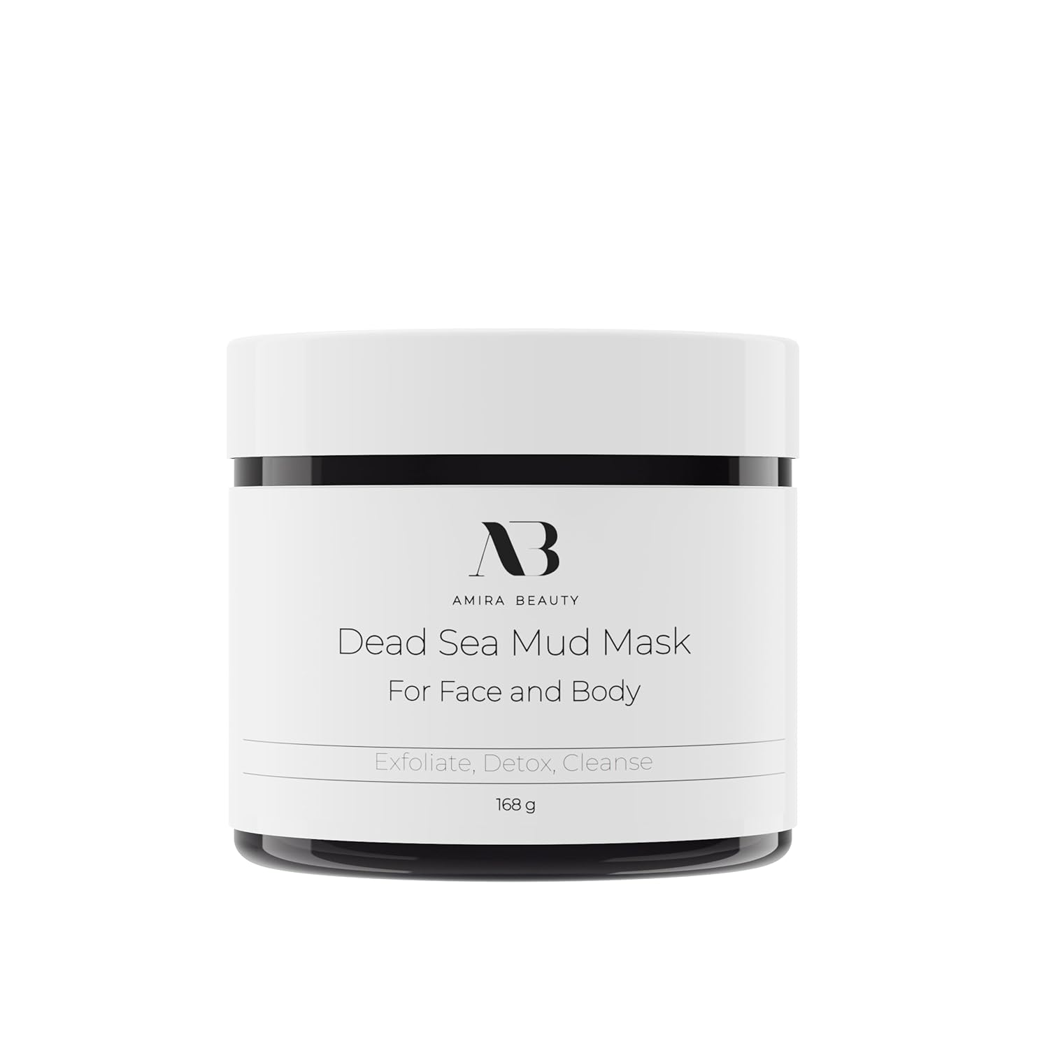 Amira Beauty Dead Sea Mud Mask for Face and Body - Reduces Pores, Acne, Blackheads and Texture - For All Skin Types 11.OZ