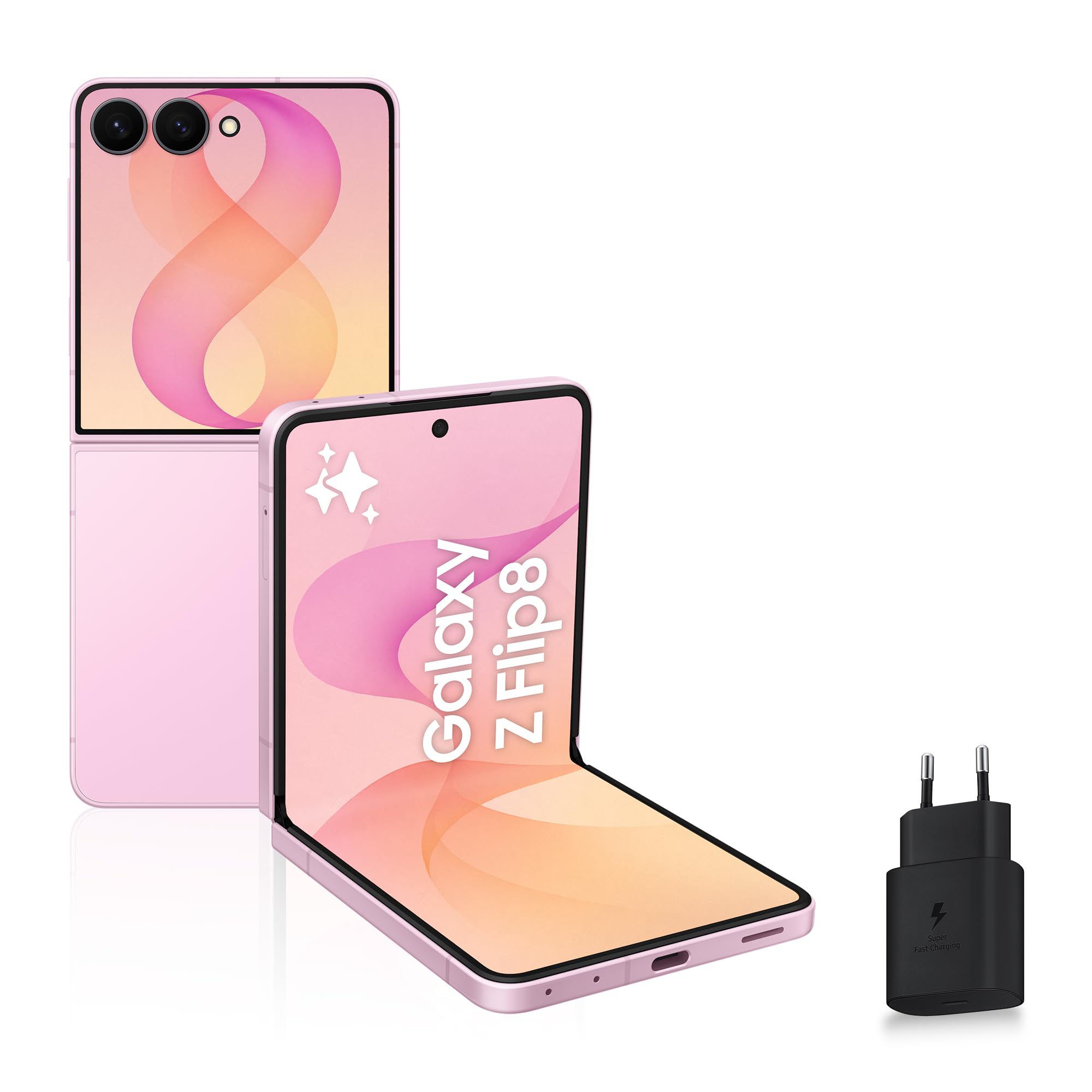 Samsung Galaxy Z Flip8, Smartphone avec IA, 256 Go, Rose, Version FR | Android Smartphone Pliable, Caméra Frontale avec Option Mains Libres, RAM 12 Go, Batterie de 4300 mAh, Fonction FlexWindow