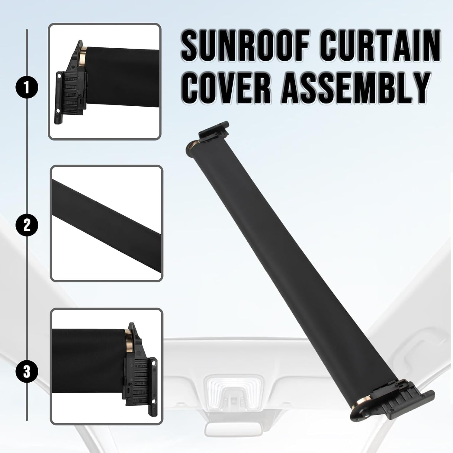 Parasol para techo corredizo, panorámico, cortina de protección solar, repuesto para 5 GT F07, accesorios para coche, parte # 54107237593 54107237591 54107237592