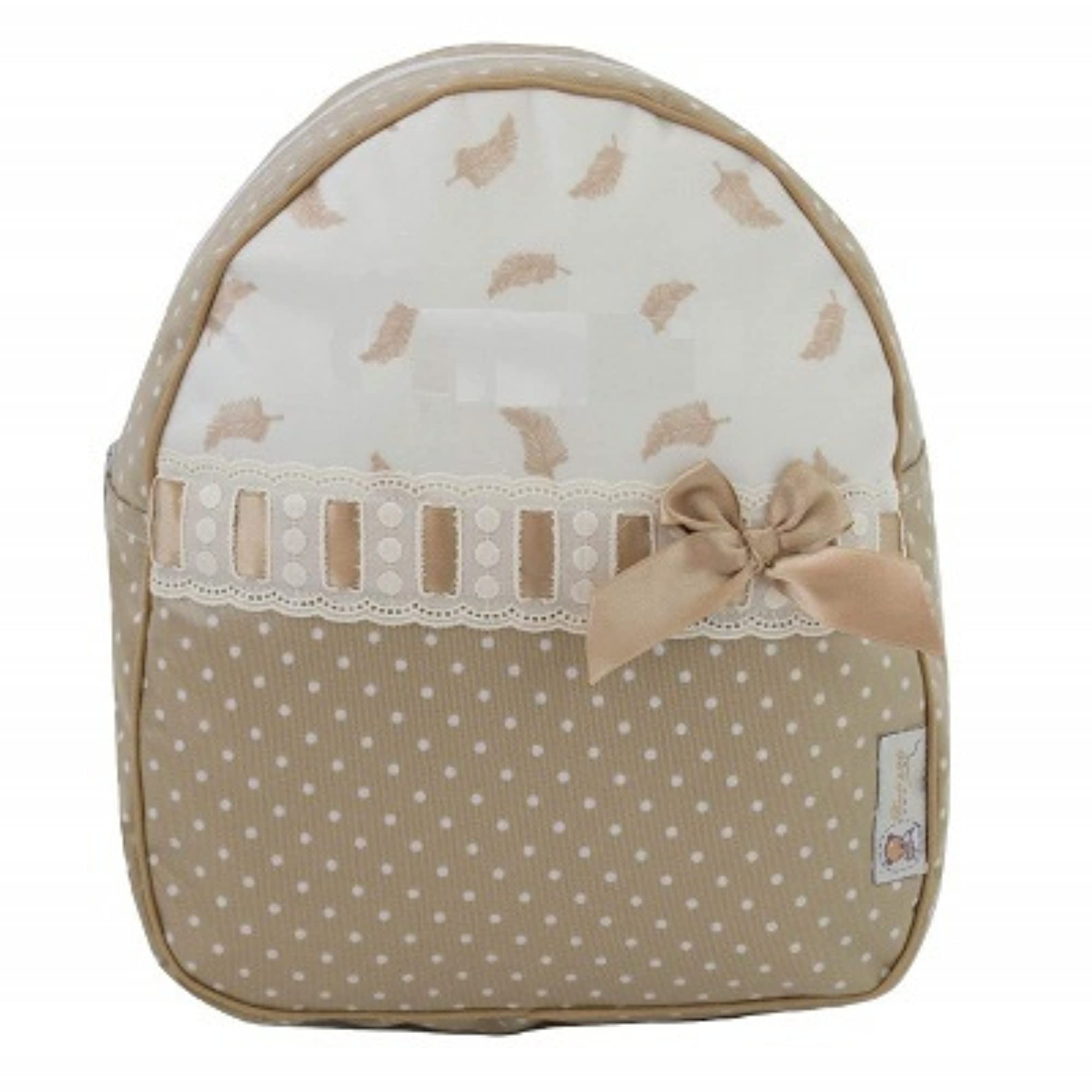 Zaino o zainetto per bambini PERSONALIZZATO con il NOME RICAMATO. Bombay: Vari colori disponibili (Camel)