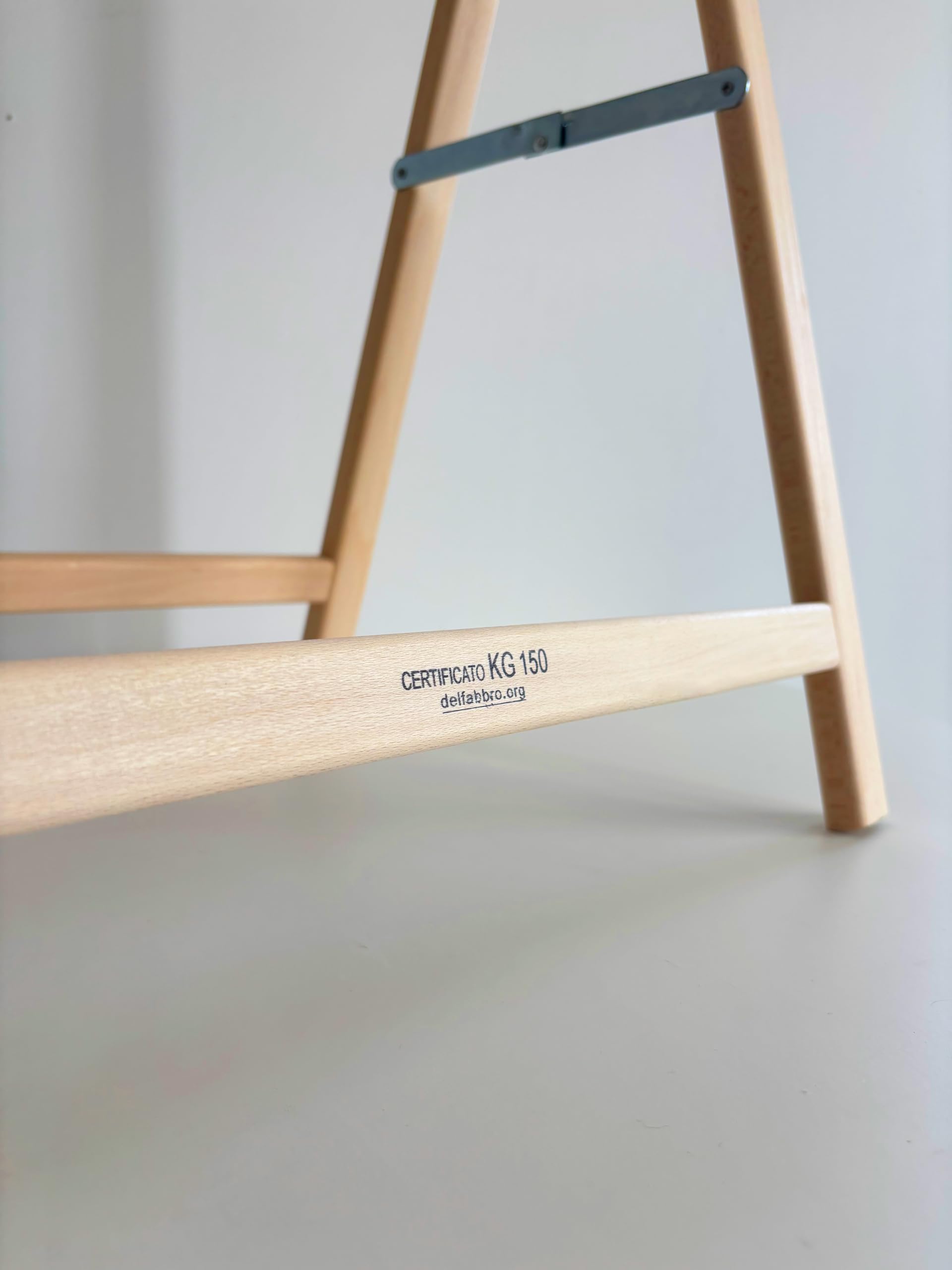 Del Fabbro Coppia Cavalletti da Lavoro Legno Faggio – Supporti Resistenti per Banco Lavoro e Fai da Te – Cavalletti Professionali (80x80 cm)