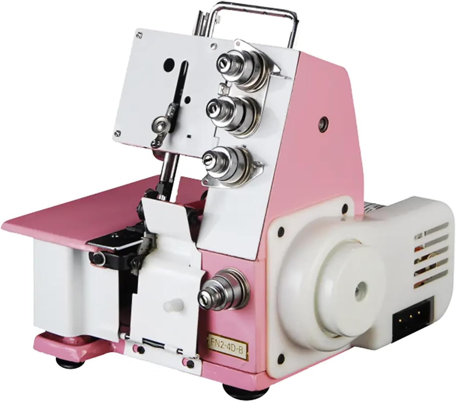 Serger Sewing Machine, 150W Household Four-thread Lockstitch Sewing Machine, Small Desktop Overlock Machine with Foot Controller and Accessories Kit, for Hemming and Sewing, White