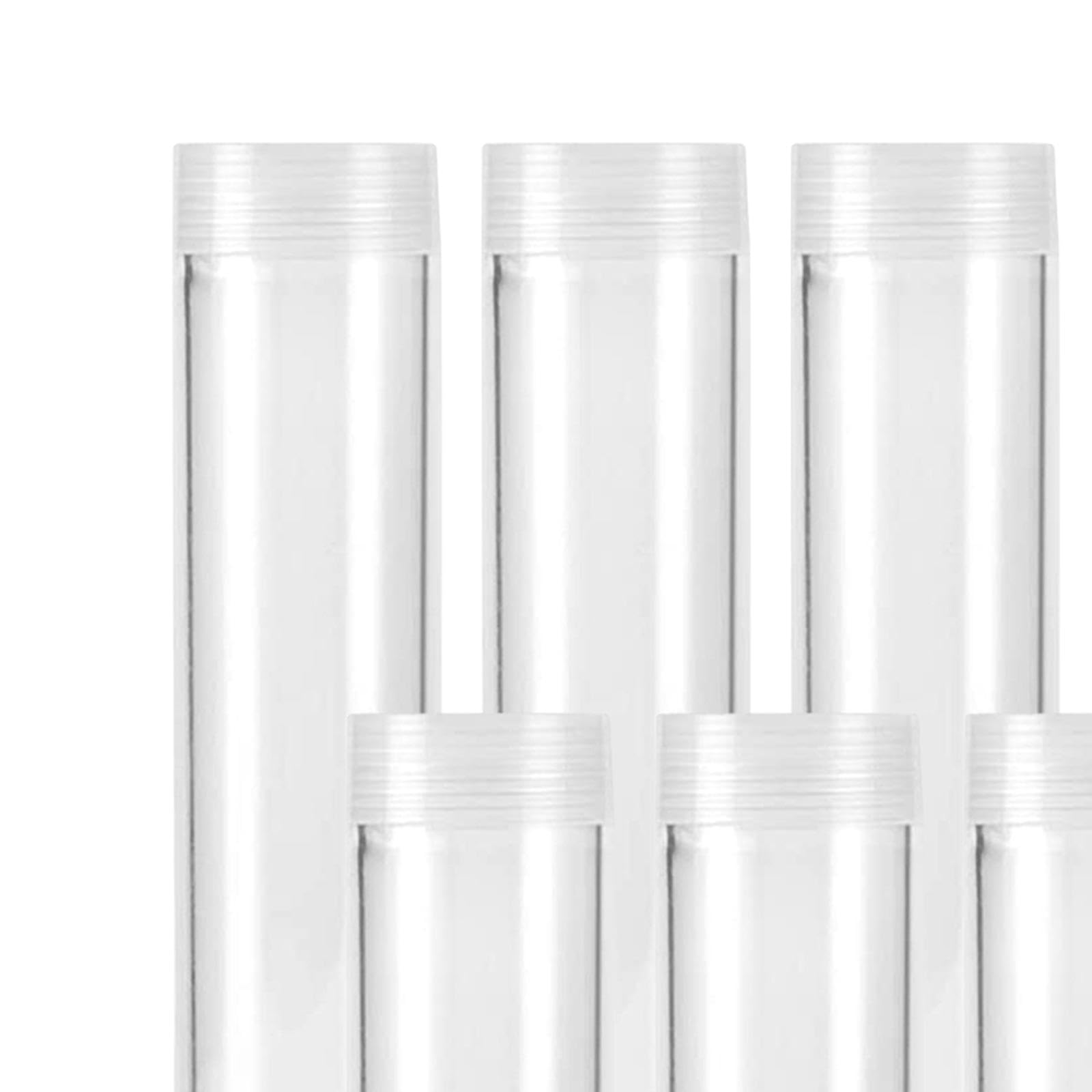 Generic Clear Bead Tube Beads Holder Tube Containers for Bead Beads Storage Tube 25mm