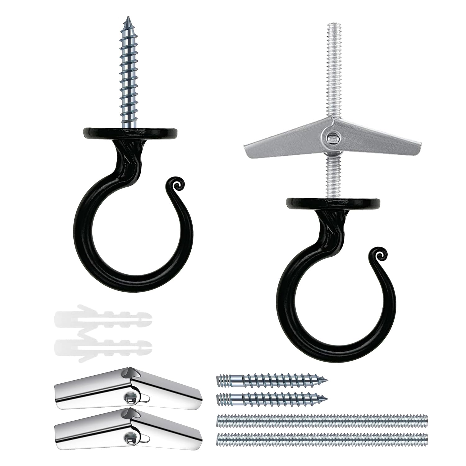 ceiling hook weight capacity Amazon.com: Evsteluo 2 Inch Heavy Duty Ceiling Hook – Easy Installation  Zinc Alloy Hooks for Hanging Plants & Light Fixtures, Works on Wood,  Concrete & Drywall (2Sets, Black) : Industrial & Scientific