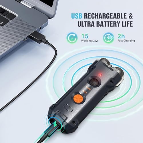 Anti Bell Gerät für Hunde, Antibell Ultraschall Gerät mit Stroboskop Taschenlampe Hundebell Kontrollgeräte Tragbar Stopp Hundebell Wiederaufladbares Anti Bellen Gerät für Kleine Mittel Große Hunde