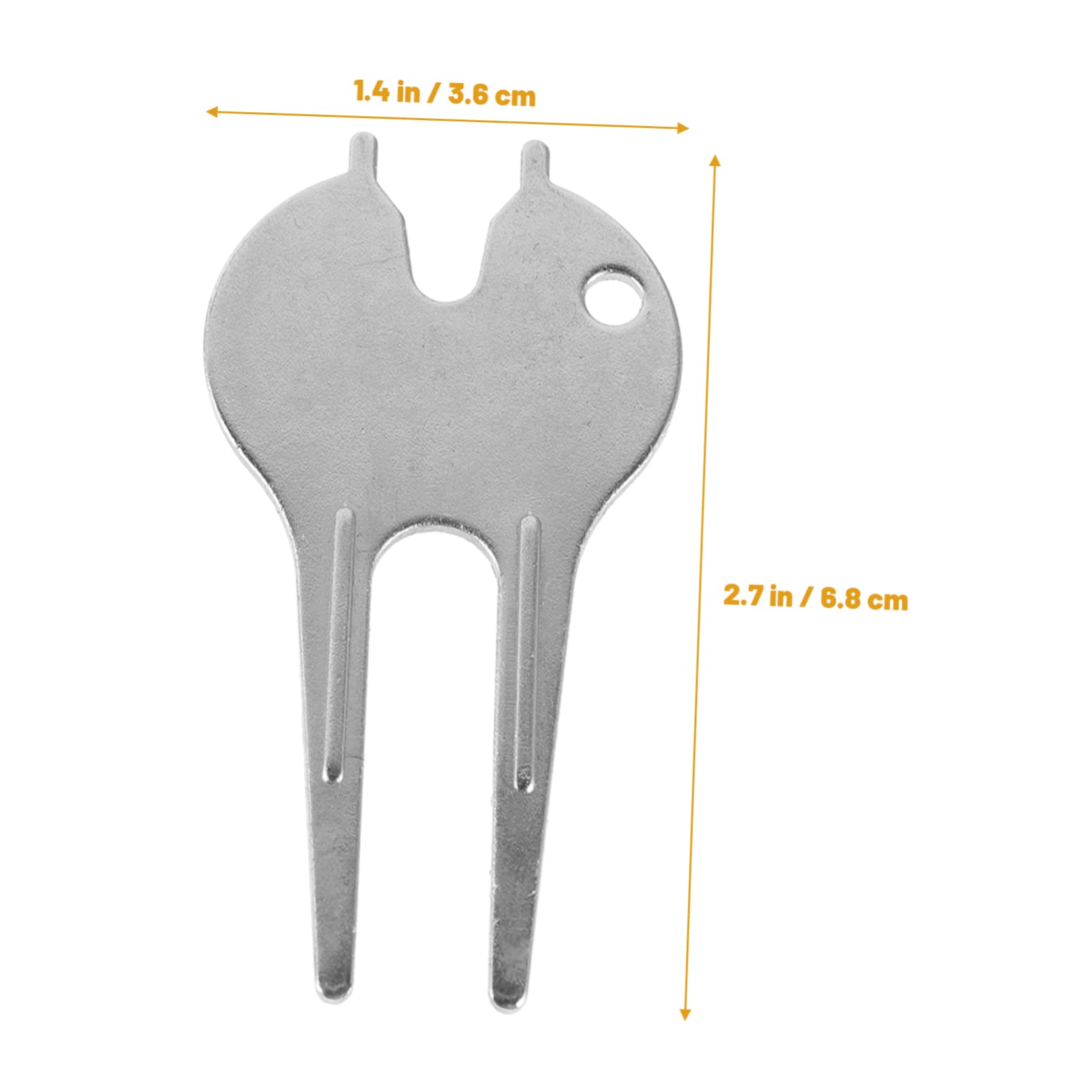 JUMPLAWN 6Pcs Portable Golf Divot Tool with Ball Marker Compact Fairway Repair Fork Essential Golf Accessories for and Lawn Care