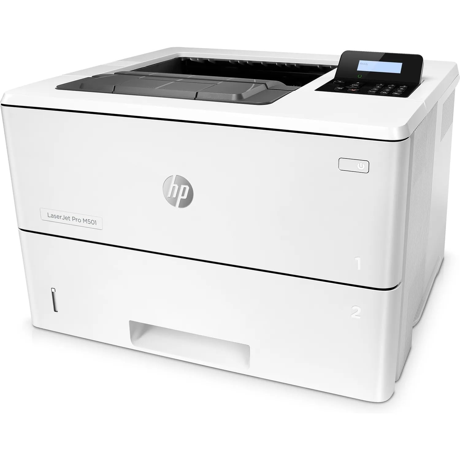 HP LaserJet Pro M501dn Printer 550 Sheet Paper Tray Black White LCD Display Backlit Text Automatic Duplex Print 45 ppm Up to 1200 x 1200 DPI (Renewed)