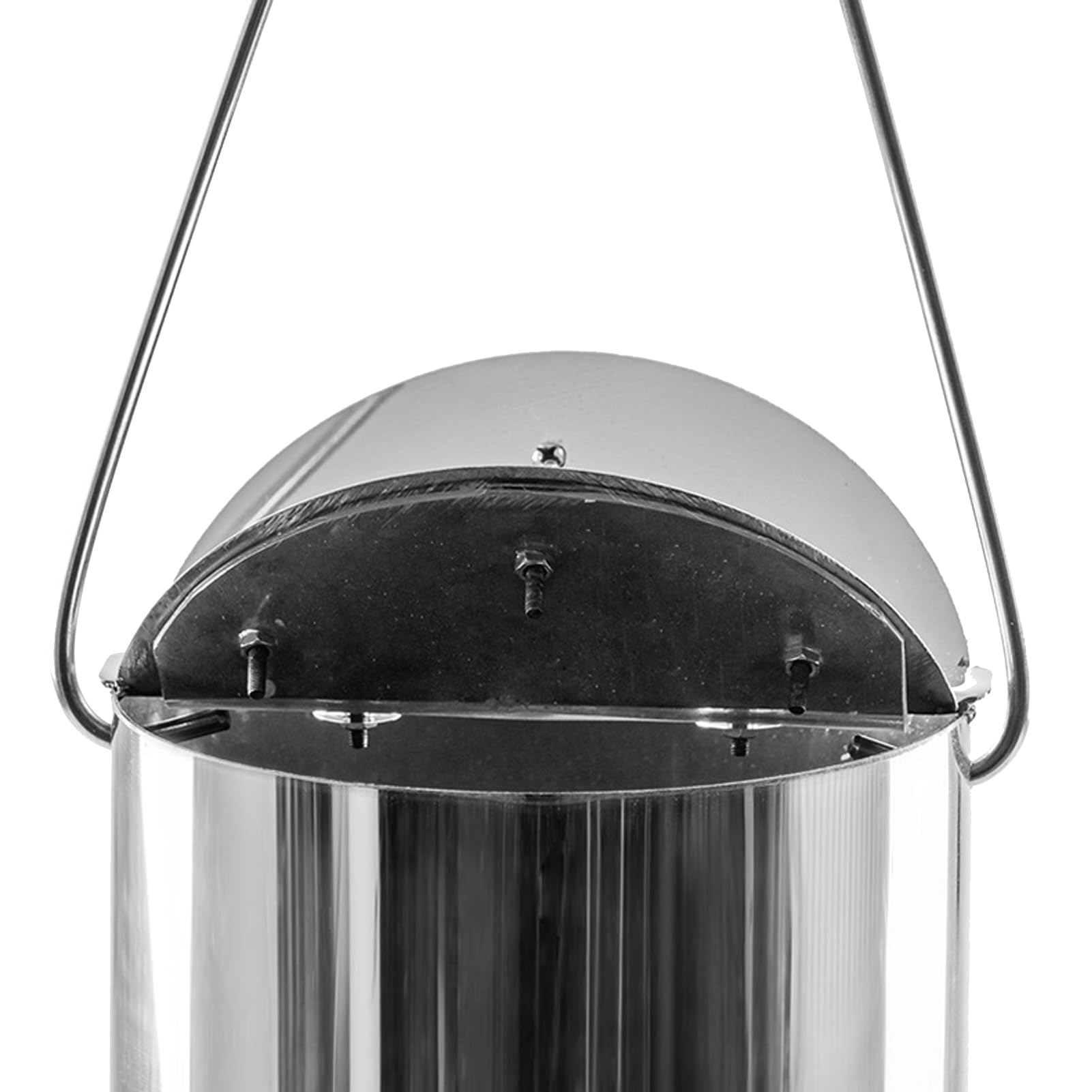 Cuchara de Acero Inoxidable para muestras de Agua con Cuerda de Nailon Ajustable - Muestreador oscilante de 1 litro para la recolección de Agua Superficial de ríos y Lagos, Herramienta de mu