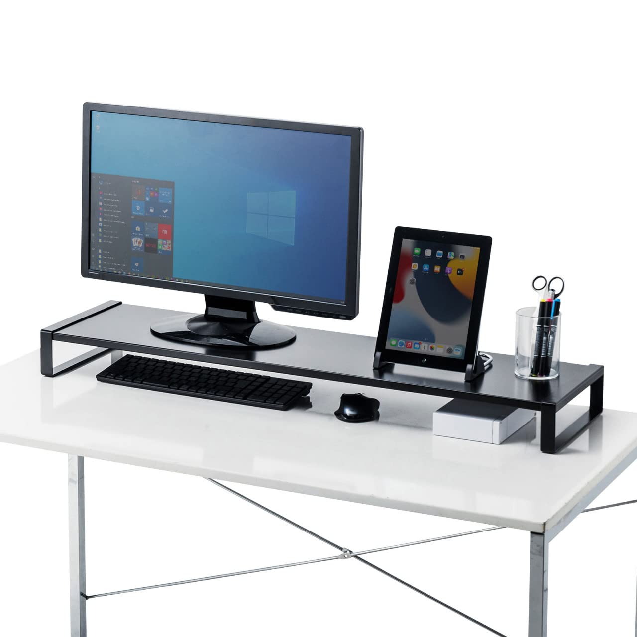 Amazon | サンワサプライ スチール製机上ラック（W1000mm