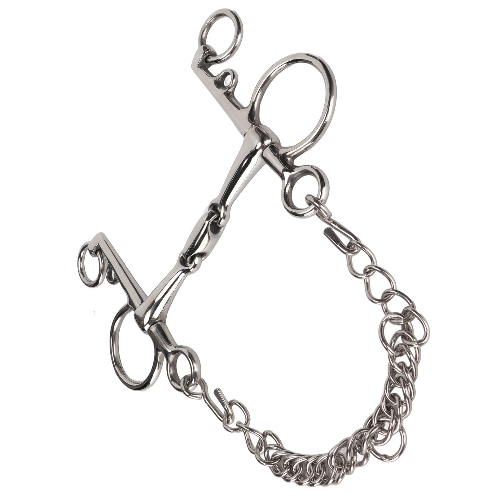 Bocado Pelham para Caballos, Práctico Freno para Caballos Pelham Fácil de Controlar Cómodo Duradero para Caballos