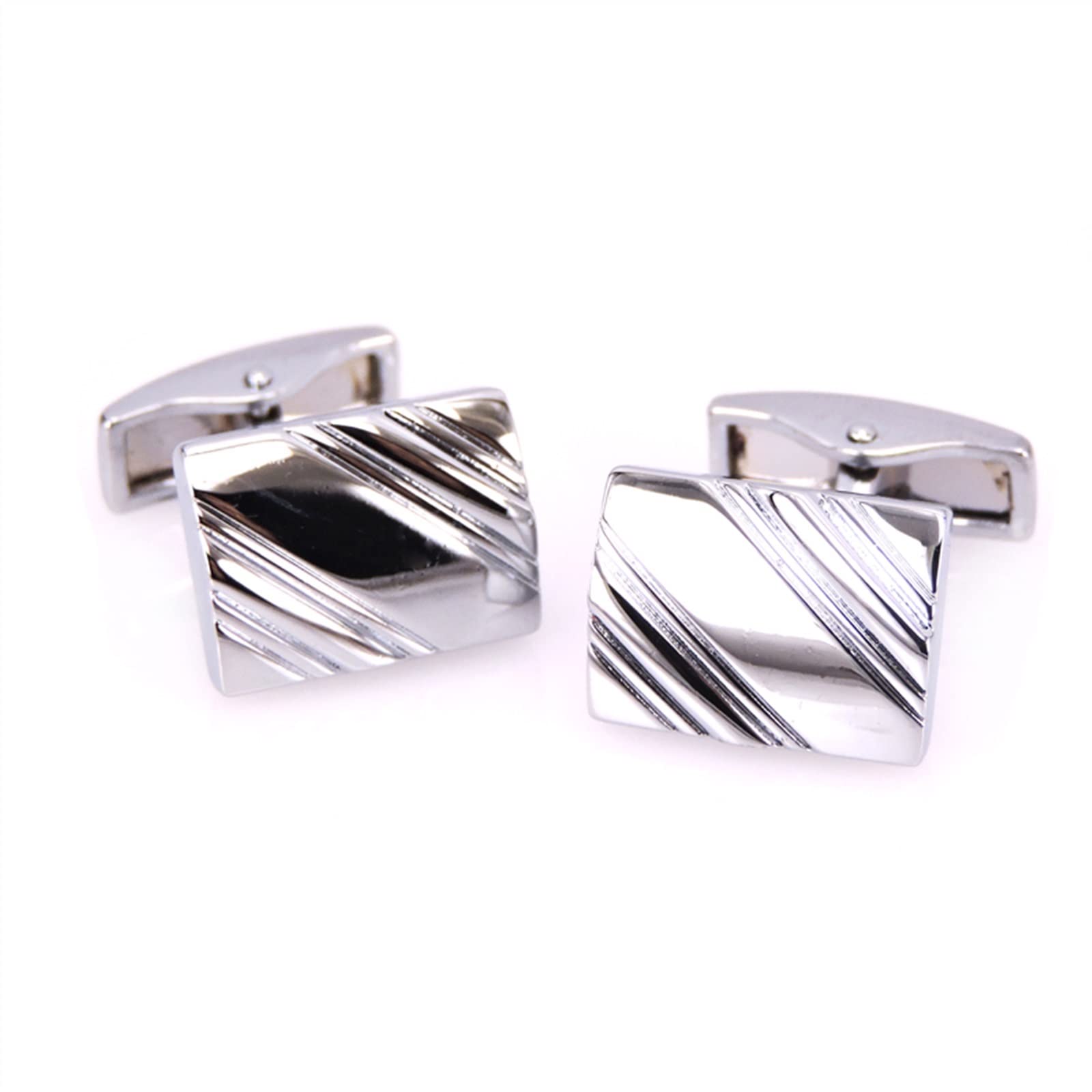 Anzug-Manschettenknöpfe Metall-Manschettenknöpfe, handgeschnitzte Manschettenknöpfe, golden, silbrig, schwarz, Manschettenknopf, erfolgreiche Männer, Schmuck, Geschenk (Metal Color : 3)