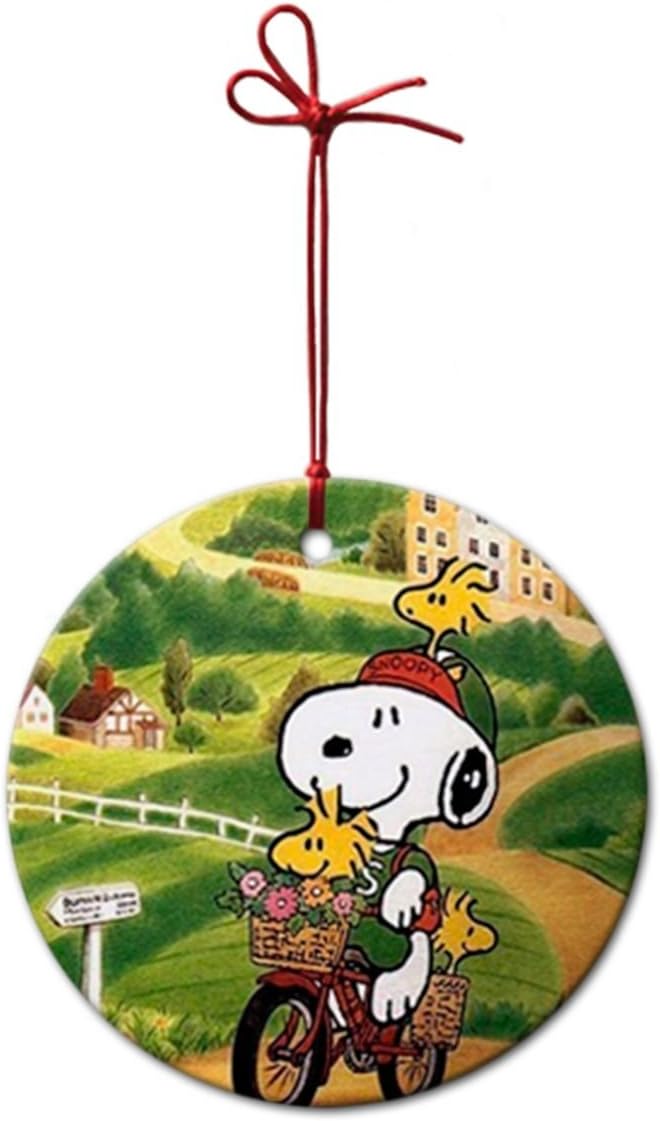 Gibson LES PAUL GUITAR Custom Personalization New Round Ceramic porcelain Decorative Hanging Ornaments for Holidays Christmas