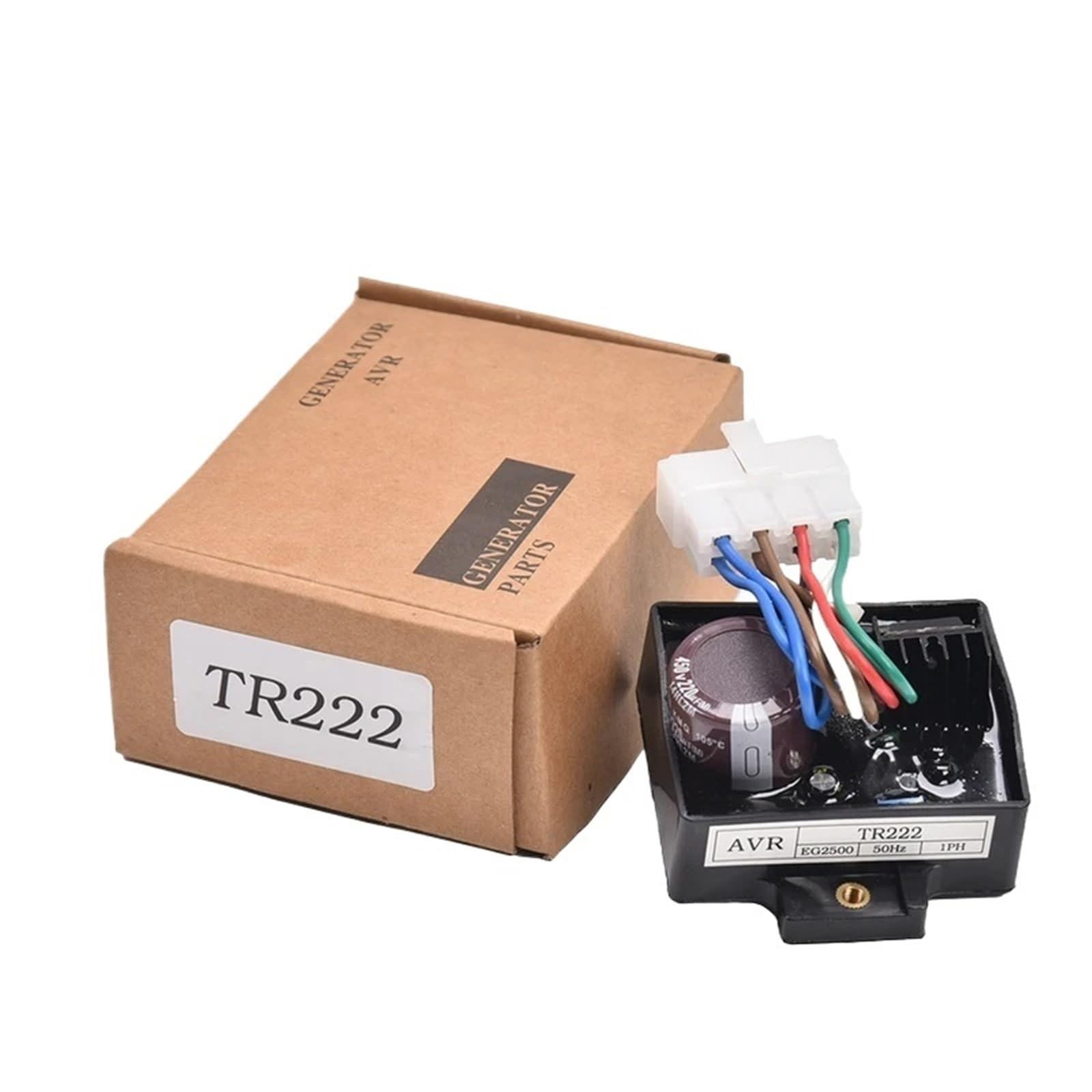 CSKWLLNBC 1pcs TR222 AVR for EG2500 EG2200 EG1800 EG1400 50Hz Single Phase 220 V Gasoline Generator Voltage Regulator