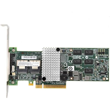 ASHATA M5015-Array-Karte, Smart Array, Megaraid 9260-8i-Controller-RAID, PCIe x8 für LSI 46M0851, Unterstützung von SATA- und SAS-Festplatten mit 3 Gbit/s und 6 Gbit/s