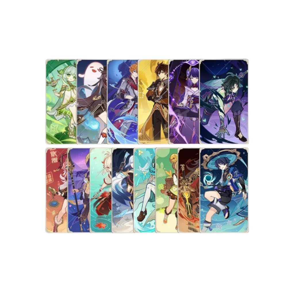 Hanaiette Genshin impact Genius invocation TCG dice HD Full set of Tarot cards (32pcs), (LZH-1188)