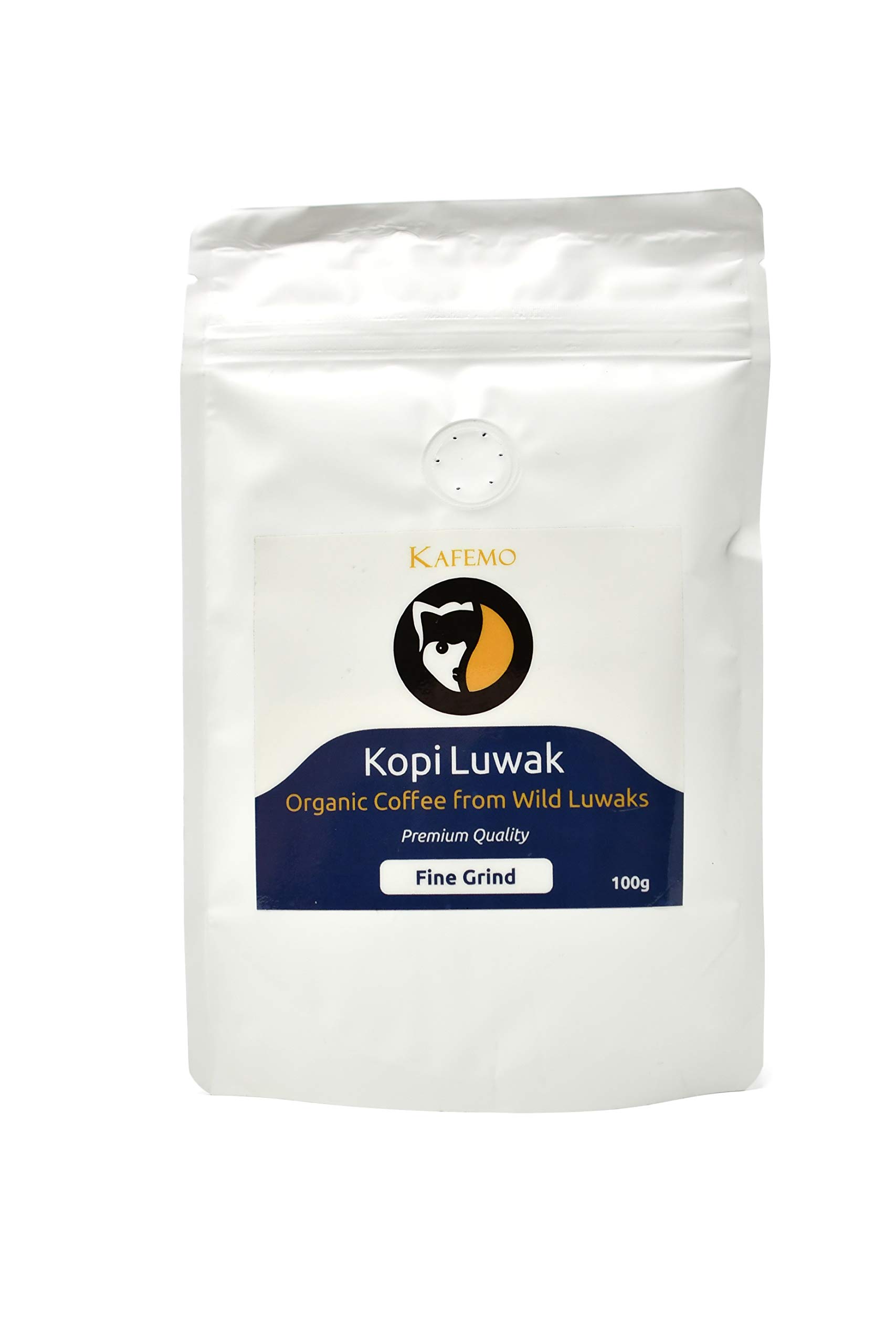 Kopi Luwak Premium (Kaffee aus wilden Luwaks) - Moulu Fin - Der seltenste Kaffee der Welt -