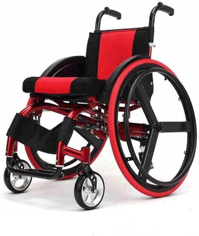 Wheelchair Striped Wheelchair with Flipped Back Table