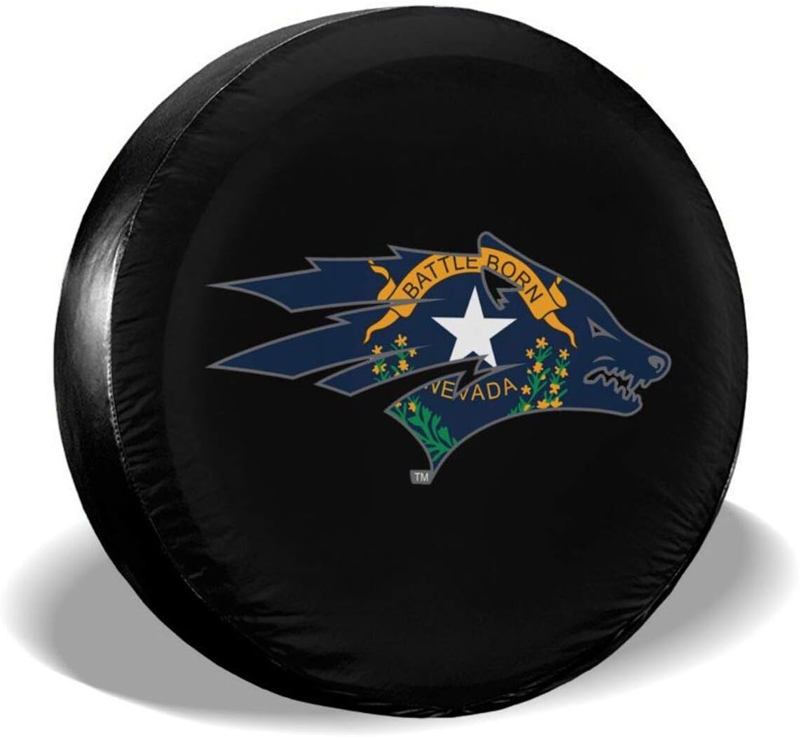 Tire Covers Nevada Wolf Pack Battle Born Die Cut Universal Spare Wheel Tire Cover