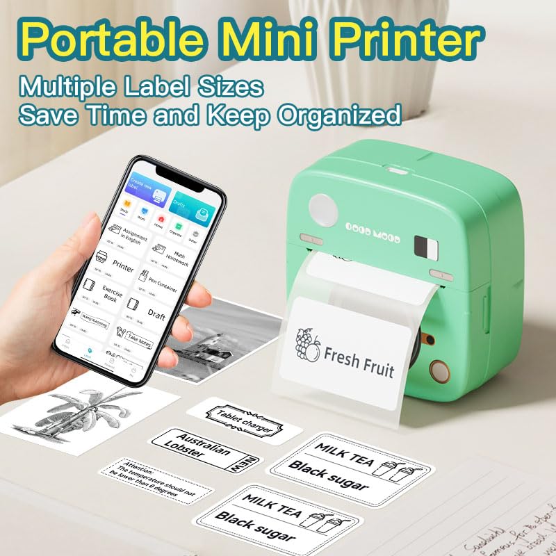 DOLEWA LX-D2 Mini Portable Thermal Printer Instruction Manual