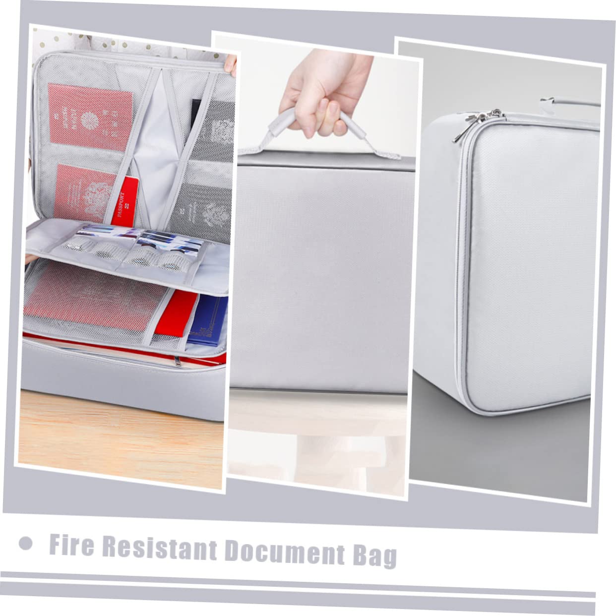 SHOWERORO Borsa Portadocumenti Protettiva Ignifuga Design Elegante Casa Ufficio Sicura Da Usare Fornire Protezione Completa Documenti