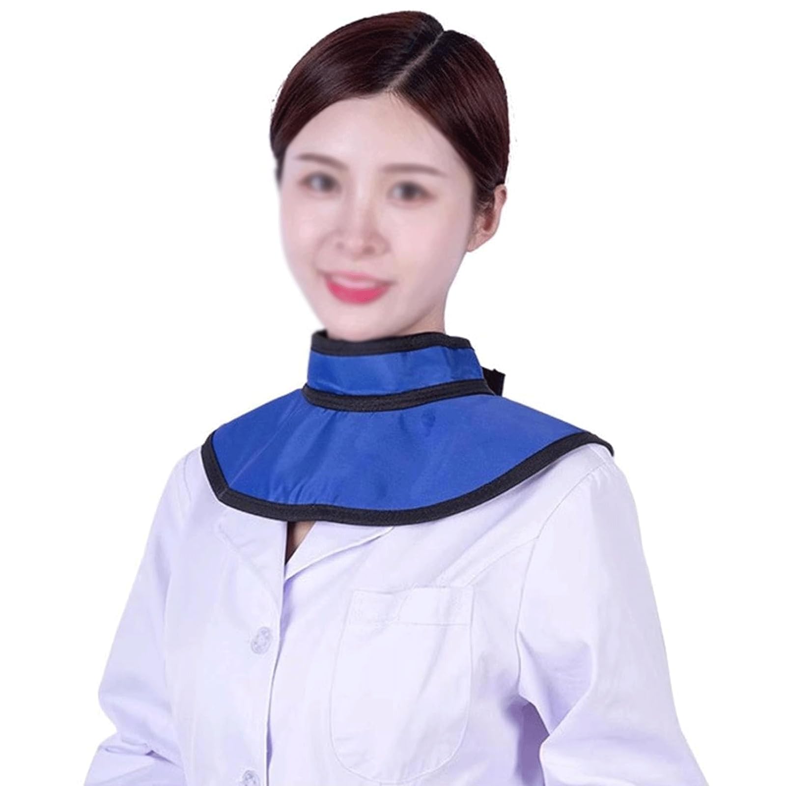 esmen Chaleco de Plomo Collar Equivalente a Plomo de 0,35/0,5 mmPb, diseño Autoadhesivo, Collar Envolvente de protección contra Rayos X, Collar Protector para Laboratorios hospitalarios