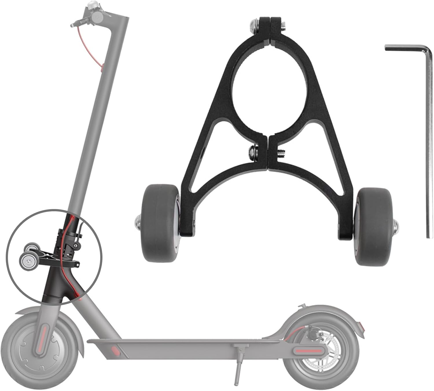 Scooter Stand Bracket Folding Electric Scooter Handstand Stand Storage Bracket Auxiliaries Wheel Brackets Easy to Use