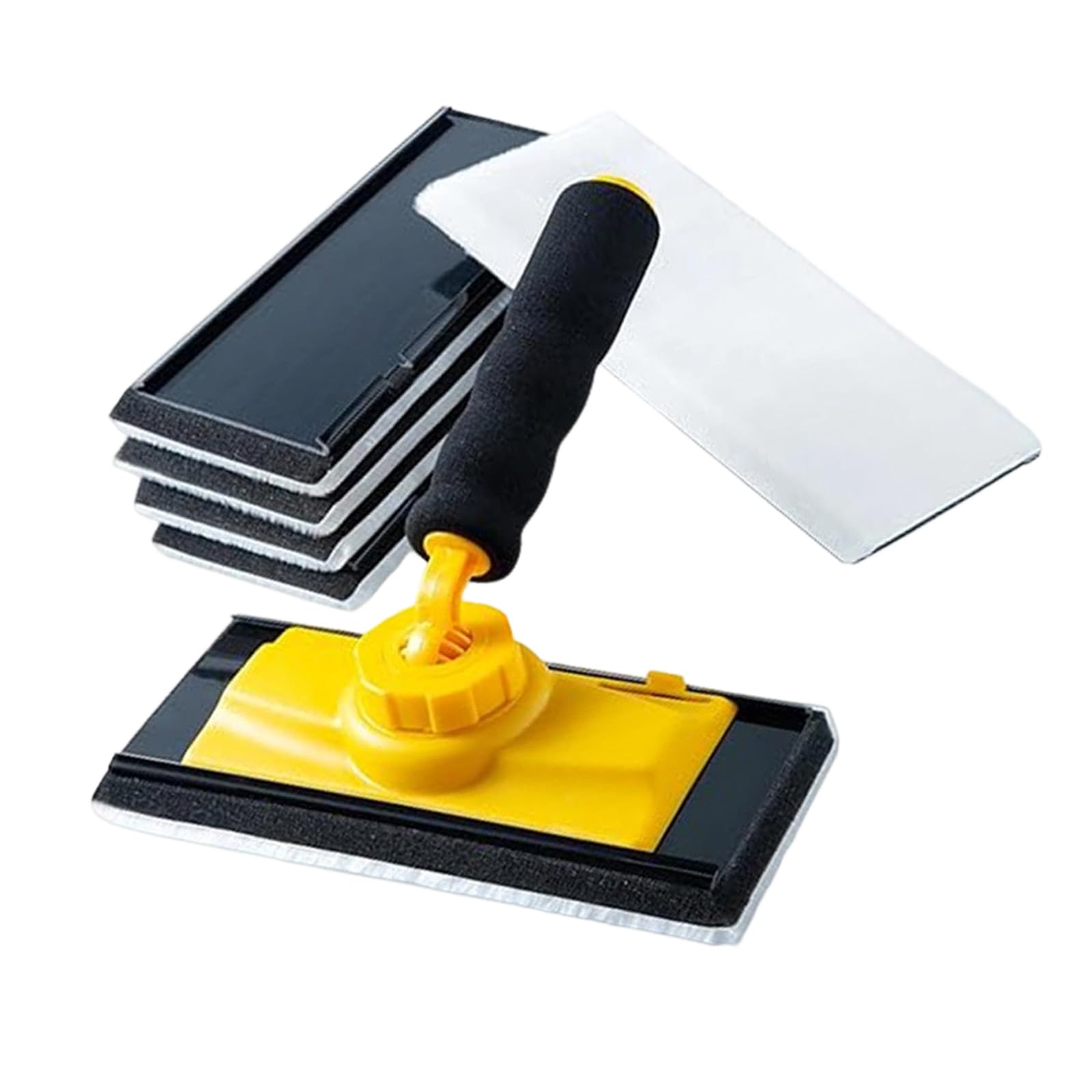 Coussin de peinture avec 5 recharges de tampons de rechange pour peinture murale, terrasse, abris de jardin, clôture, grande brosse de nettoyage pour sol et mur