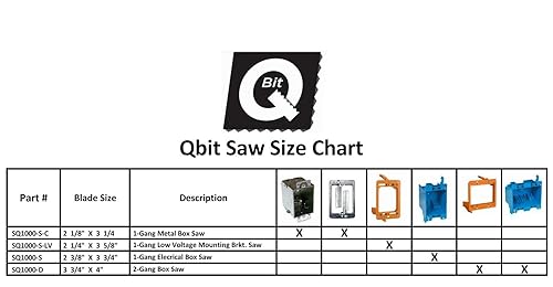Miniatura 5 de QBit SQ1000-S-SF+SQ1000-D-BK - Brocas para agujeros cuadrados (plateada y acabado en negro)