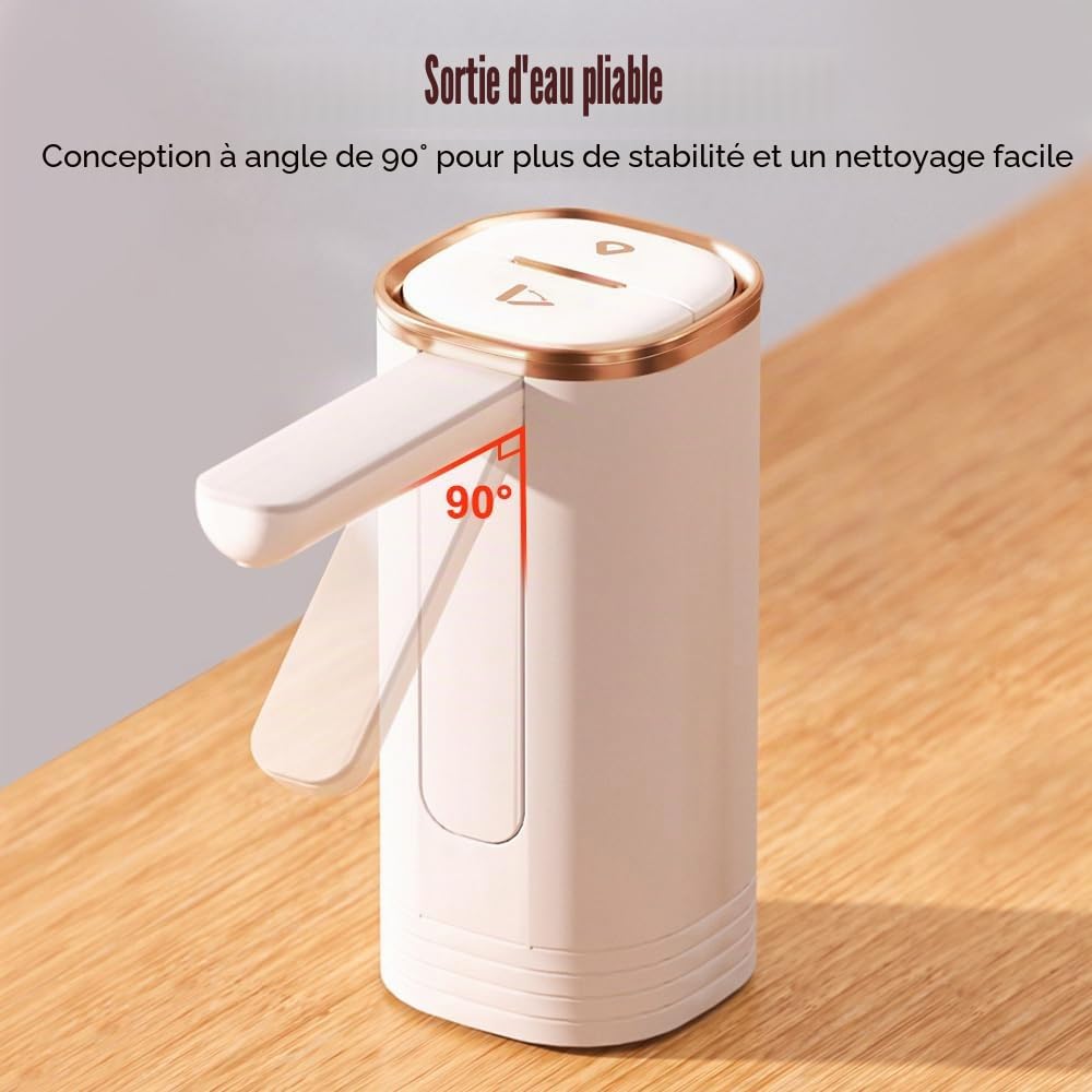 Distributeur Bouteilles d'eau Pliable électrique, Pompe à Eau Universel Automatique, Robinet Bouteilles avec 0,5m Tuyau de Silicone, pour Maison Camping Entreprise