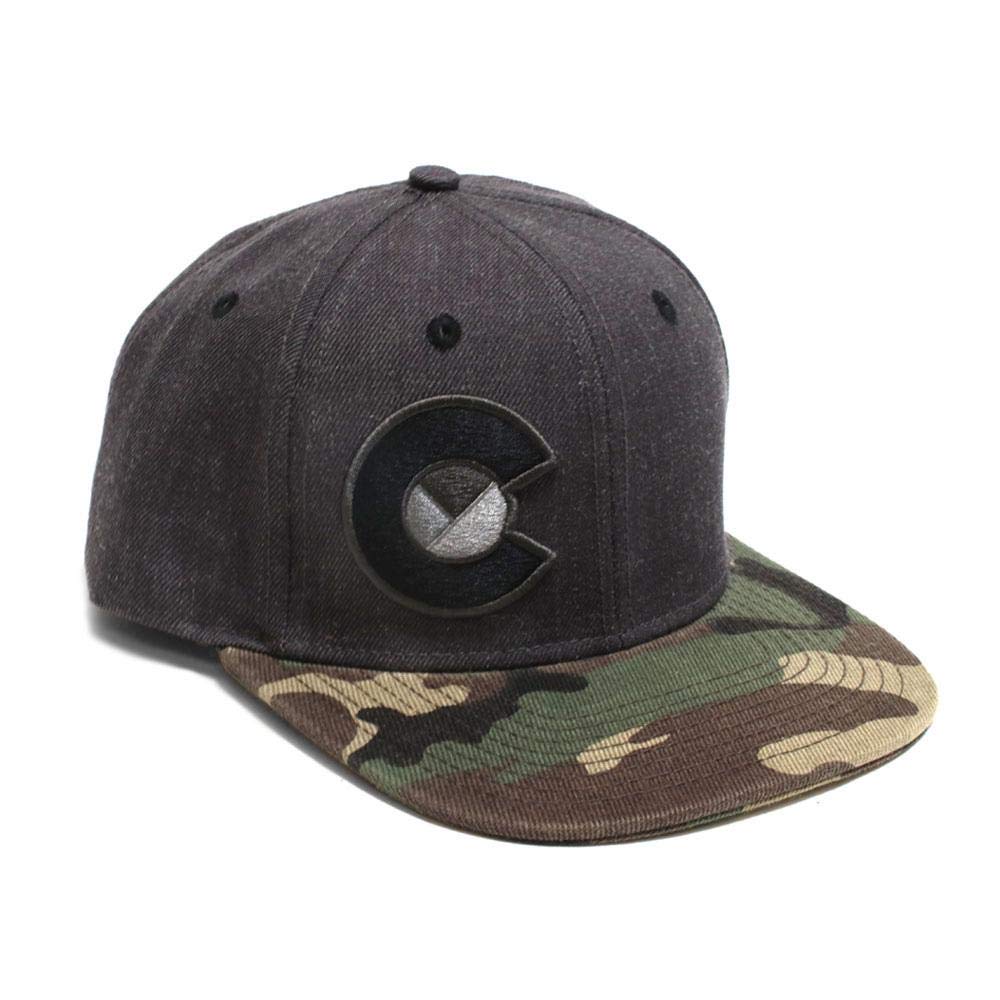 Yo Camo Snapback Flat Bill Hat