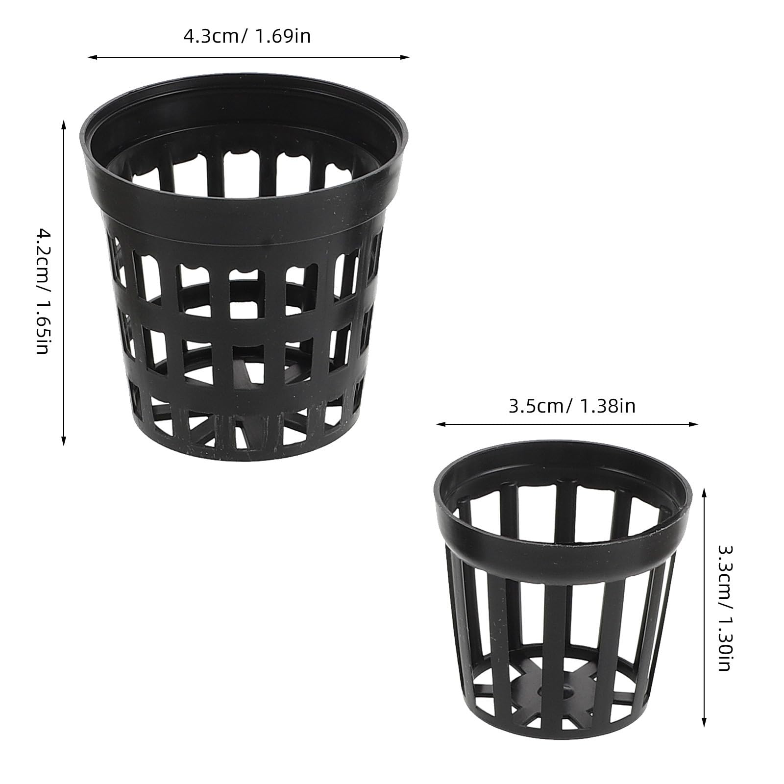 YARNOW 1 Set di cestelli idroponici per Acquario - Pesi per Piante acquatiche - Anelli fissi in Ceramica Anti-galleggiamento per la Coltivazione di Piante in Acquario