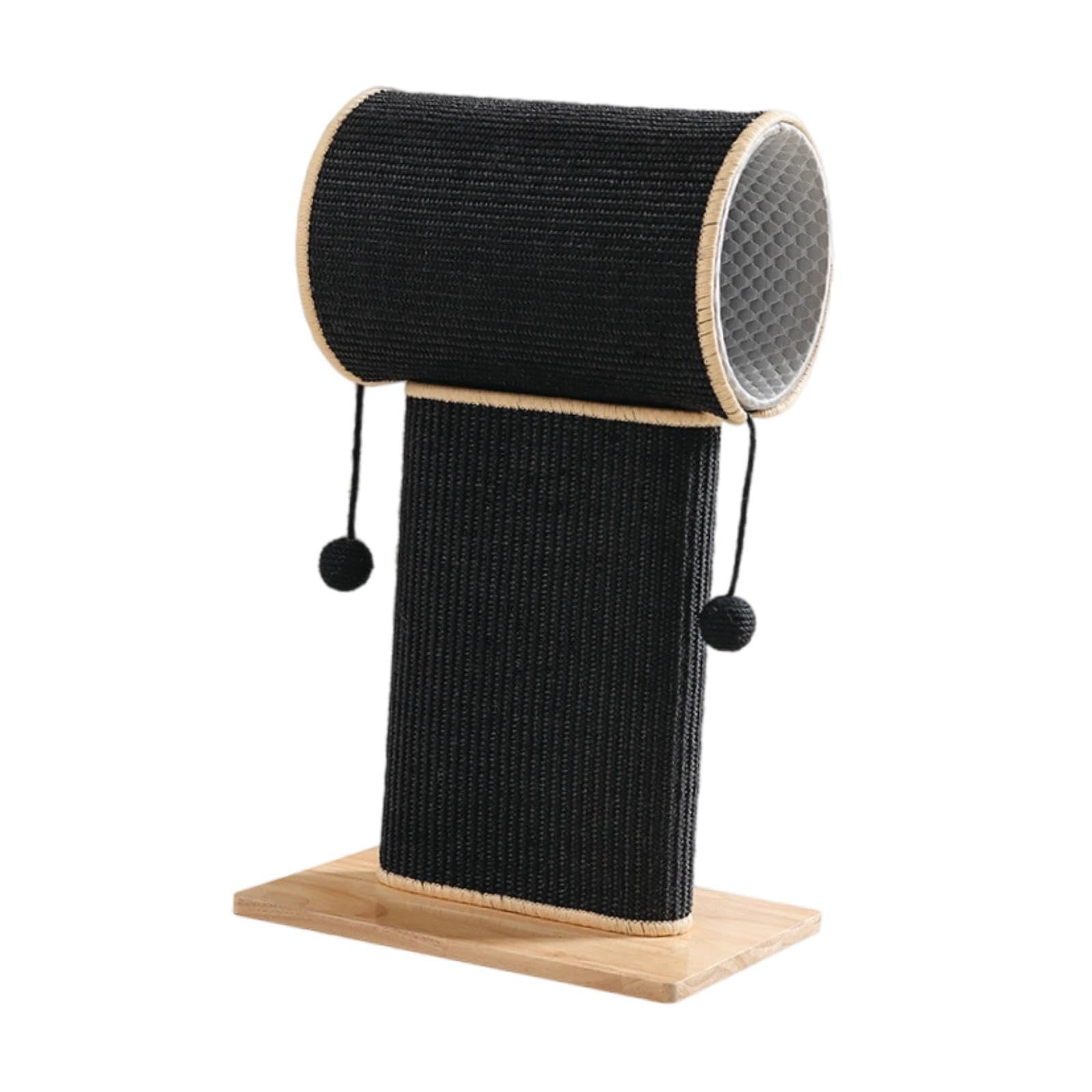 Poste Rascador para Gatos Cama Juguete Interactivo Cueva Escondite Madera Sisal Accesorio Hogar Protector Muebles Apto para Familias con Gatos