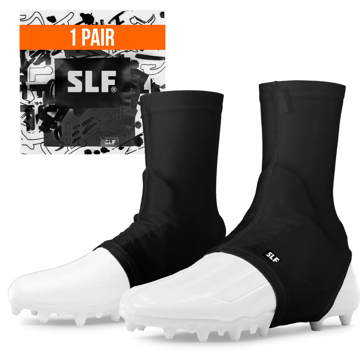 SLEEFS Football Spats/Cleat Covers for Secure Laces, Fits Any Cleats