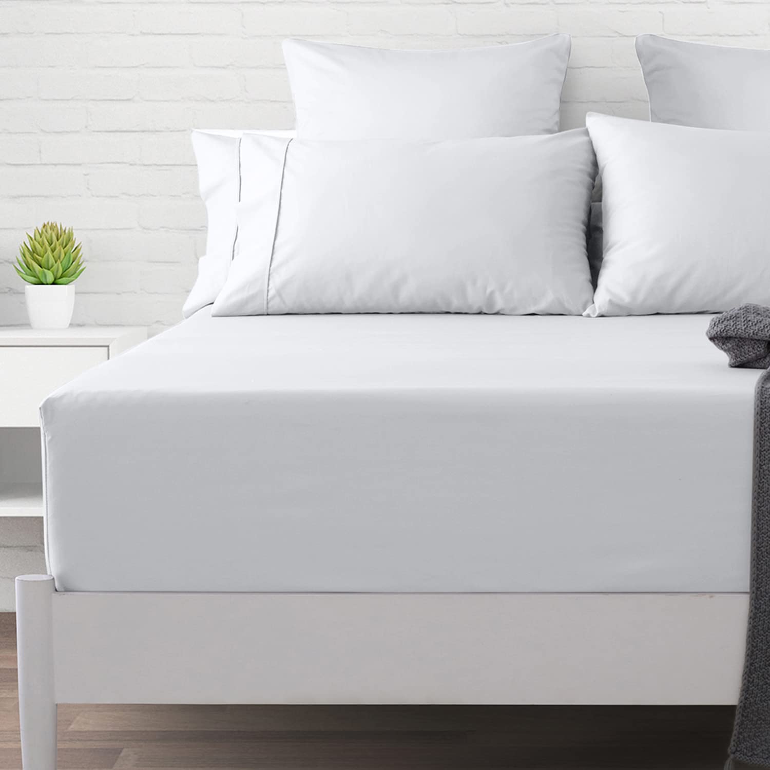 Photo 1 of XOOX Linen California King Fitted Sheet - 500 TC Cotton