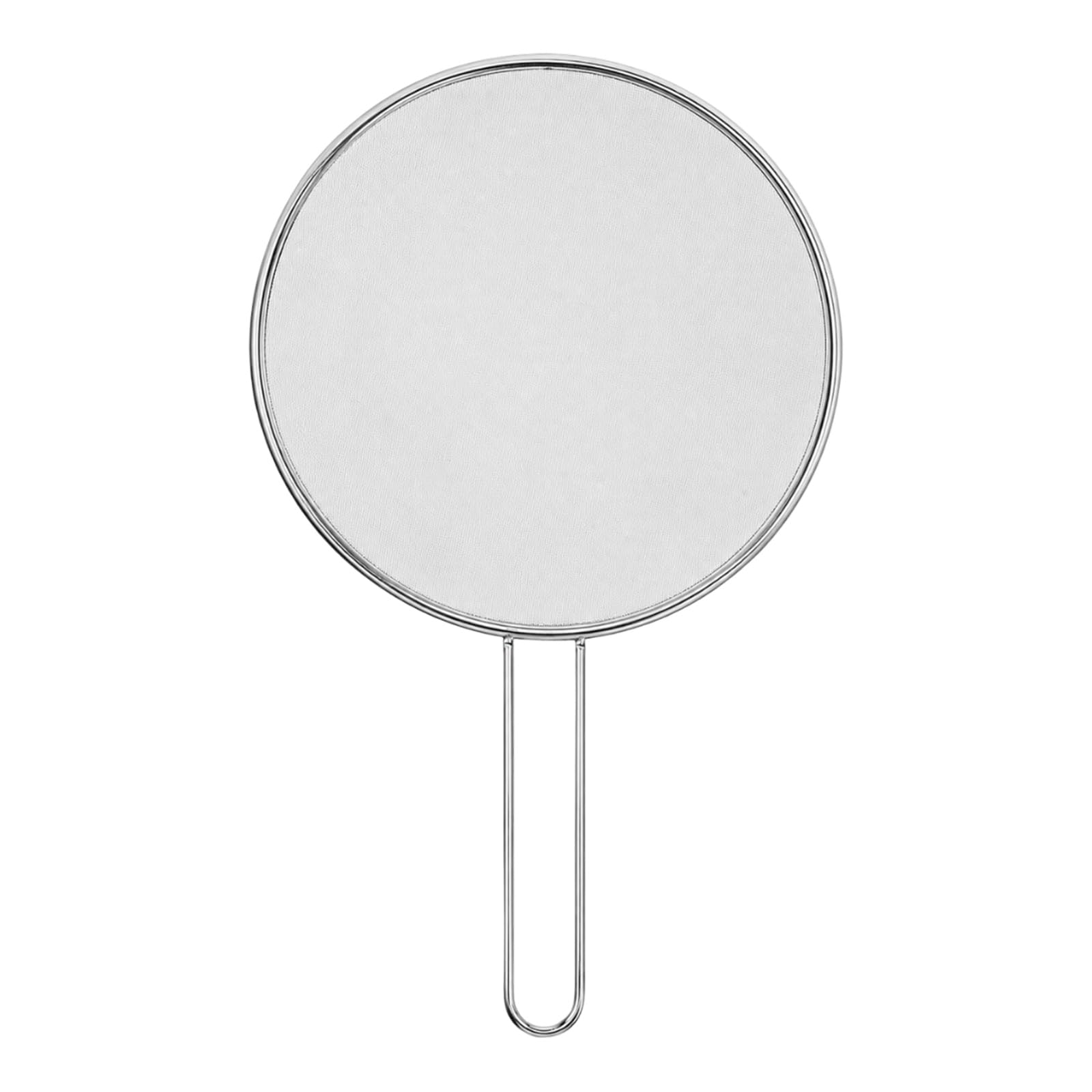 DCYQAIN Grease Splatter Guard Stainless Steel Splatter Screen for Frying Pan, Ultra Fine Mesh with Comfort Grip Handle, Diameter 19 cm, Rust Resistant & Dishwasher Safe