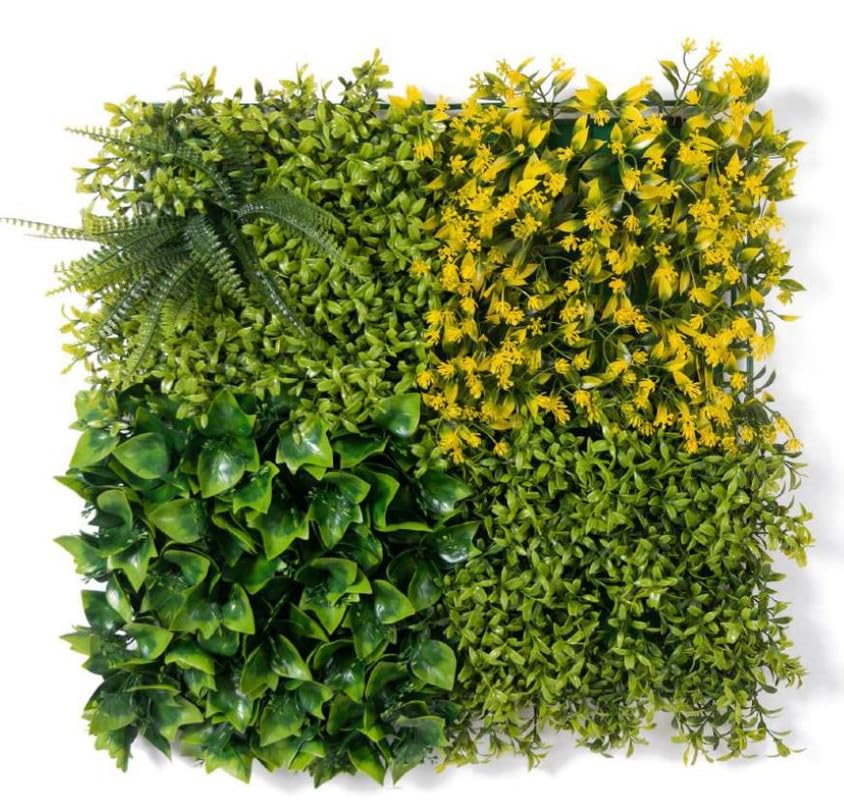 Golden Cart Artificial Wall Grass for Home Decoration (1 Pc) I Grass Mat for Wall I Vertical Garden Artificial Wall Plants (Green & Purple Design, 50cm X 50cm X 5cm, Pack of 1) (B099QFZMNG) Amazon Price History, Amazon Price Tracker