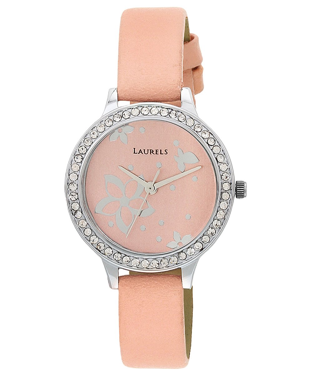 Women's White Dial Leather Band Watch LL-FL-103